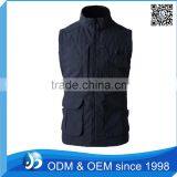 Wholesale Boys Vest With Many Pockets Men Cotton Casual Vest thumbnail-1