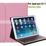 9.7'' Leather Bluetooth Keyboard Protective Case With Stand For Ipad Pro 9.7 inch High Quality