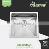 Stainless Steel for Kitchen Stand Handmade Stainless Steel Undermount Kitchen Sink for Hotel Single Bowl Laboratory Sink - X3018 thumbnail-5