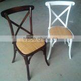 Wood Rental Wedding Cross Back Bar Chair thumbnail-1