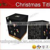Manufacturer feedom design packaging rigid gift box for 2015 Christmas