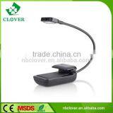 ABS Material Flexible Mini LED Reading Book Light With Clip