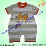 2014 New Style 100%cotton Grey White Stripe Baby Creepers Items thumbnail-1