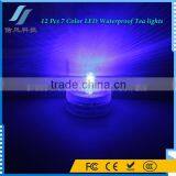 12Pcs Colorful Submersible Tea Lights Waterproof Led Candles for Wedding thumbnail-6
