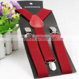 2016 Suspenders Braces Elastic Y-back for Baby Kids Crimson Suspenders Vintage Casual Suspenders