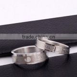 2012Stainless Steel Cheap Promise Rings For Couples(JR10011)