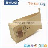 Custom Printing Food Grade Flat Bottom Brown Kraft Sos Greaseproof Potato Chips Bag for Snack Food thumbnail-1