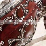 Single Bowl Bathroom Vanity Decorated by Hand Carving and Painting in Silver WTS827 thumbnail-2