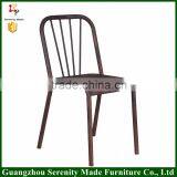 2015 best selling China cheap industrial metal dining chair