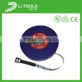 Long 30m/50m/100m fiberglass open style round measure tape