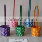 Easter/Spring Bamboo Basket With Varied Colors thumbnail-1