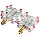 2pcs Kactus KTPD - 07 Bike MTB Cycling Pedals Gold-plating Titanium Spindle Footrest Flat CNC 3 Bearings Ultralight Pedals thumbnail-4