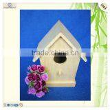 Hot Selling Eco-friendly Outdoor Decorating Polished Wooden Bird House thumbnail-3