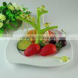 Stock Square White Porcelain Fruit Plate With Handle Cheap Dinner Plate , Home Plate thumbnail-1