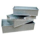 High Quality Best Selling Eco Friendly Rectangular Zinc Flower Vase From Viet Nam thumbnail-1