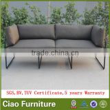 Modern sectional sofa garden furniture aluminium 3 seater sofa