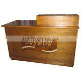 Nail salon reception desk Solid wood office table design receptionist table DS-9-M-YS005