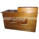 Nail Salon Reception Desk Solid Wood Office Table Design Receptionist Table DS-9-M-YS005 thumbnail-1