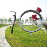 Garden Decoration Ring Stainless Steel Sculpture thumbnail-1