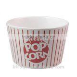 5pcs Popcorn Bowl Set, Stoneware With Decal thumbnail-2