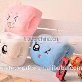 Cute Japanese Expression Bun Pillow Plush Cushion Hand Warmer Stuffed Animal thumbnail-3