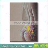 Wall Decorative Nude Girls Painting Naked Girl Handmade Drawing thumbnail-3