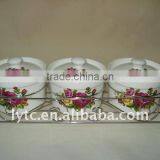 Empty Ceramic Spice Jar With Stainless Steel Stand thumbnail-2