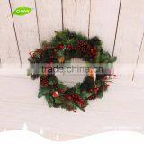 GNW CHWR-1605023 Customized Promotional Indoor Decoration Wholesale Artificial Christmas Wreaths thumbnail-2