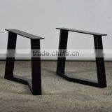 Resturant Wooden Coffee Table Iron Black 15 Inch Metal Bases,metal Bench Leg thumbnail-1