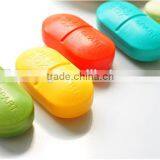 HOT SELL LFGB Colorful Plastic Portable Travelling Pill Box 6 Section Storage Box thumbnail-5