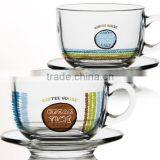 4oz 6oz 8oz Caffe Latte Espresso Cappuccino Glass Mug Set thumbnail-4