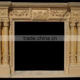 European Palace Style Large Marble Fireplace Mantel thumbnail-2
