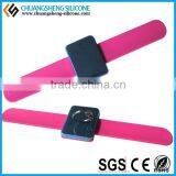 Square Magnet,clear,cool,wide Silicone Decorative Bracelet thumbnail-6