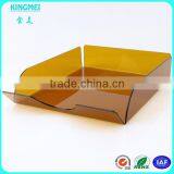 Desk Top Fluorescent Orange Acrylic Jewelry Trays, Beer Display Holder, Document Storage Stand thumbnail-2