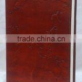 Handmade Vintage World Map Embossed Leather Diary thumbnail-1