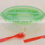 BPA Free Plastic Food Containers With Cooling Fork And Spoon thumbnail-3