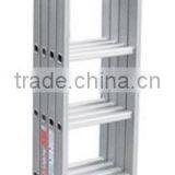 Finether 12.1 FT Heavy Duty Aluminum Multi Purpose Folding Extension Ladder With 2 Panels 330lb Capacity thumbnail-2