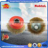 5" Steel Wire Cup Brush Wheel Twist Knot Crimped Bowl Disc Abrasive Round Grinding Cheaning Brush thumbnail-4