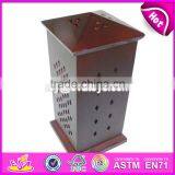 2017 Wholesale Cheap Square Shape Wooden Incense Burner for Sale W02A262-S thumbnail-1
