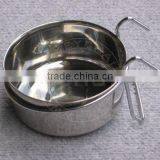 Stainless Steel Bowl With Hanger for Cages thumbnail-1
