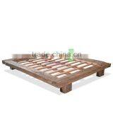 Furniture, Low Bed ,Japanese Style King Size With Reclaimed Solid Wood thumbnail-3