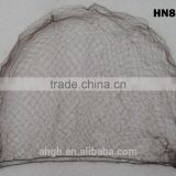 Brown Nylon mesh hairnet/big mesh size and made with very thin nylon