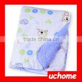 UCHOME Wholesale Custom Super Soft Cotton Plush Baby Infant Blanket thumbnail-1