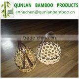 2015 Easter Bamboo Basket Bamboo Egg Baskets Round Bamboo Basket