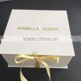 White Color Foldable Structure Kid Boys Children White Baby Clothes Box Ribbon Closure thumbnail-1