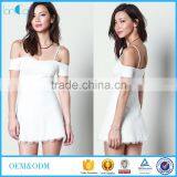 Women Blouses and Dresses 2016 Guangzhou Hot Sale Women White Two Piece Sets thumbnail-1