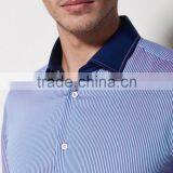 New Design Contrast Fabric Made to Measure Cotton Slim Men Shirt BSZ0077 thumbnail-3
