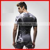2015 High Quality Sublimation Camouflage Suits Compression Running Shirts thumbnail-2