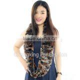 CX-S-125D Beautiful Women Real Rex Rabbit Fur Winter Fashion Lady Scarf Custom Scarf no Minimum thumbnail-5