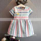 Hot Sale Kids Clothes Boutique Frock Design Linen Cutting Sales New Model Girl Dress thumbnail-1